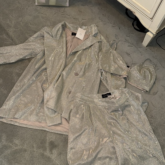 GLITTER BLAZER MATCHING SET - Picture 4 of 6